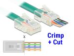 DELOCK Crimp&Cut RJ45 St Cat6 UTP 20Stk