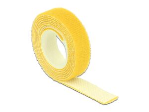 DELOCK Kabelbinder Klettverschluss 1000x13mm 1x Rol gelb
