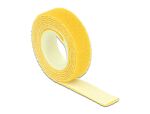DELOCK Kabelbinder Klettverschluss 1000x13mm 1x Rol gelb