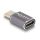 DeLOCK USB Adapter 40 Gbps USB Type-C PD 3.0 100 W Stecker zu Buchse Portschoner 8K 60 Hz Metall