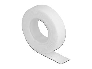 DELOCK Klettband auf Rolle L 1 m x B 13 mm weiß