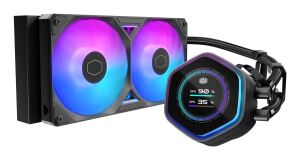 Cooler Master MasterLiquid Atmos II 240 LCD Black Prozessor Flüssigkeitskühlung 12 cm Schwarz 1 Stück(e)
