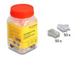 DELOCK RJ45 Modularer St Cat.6 u. Knickschutzthülle 50er Set
