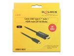 DeLOCK 85292 Videokabel-Adapter 3 m USB Typ-C HDMI Schwarz