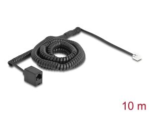 DELOCK Telefonkabel/Spiralkabel RJ11 St. zu RJ45 Bu. 10m