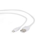 Gembird CC-USB2-AMLM-W-1M Lightning-Kabel Weiß