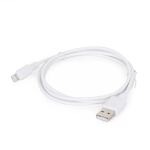 Gembird CC-USB2-AMLM-W-1M Lightning-Kabel Weiß