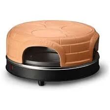 Emerio Pizzarette Pizzamacher/Ofen 1 Pizza/Pizzen 1100 W Schwarz, Braun