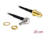 DELOCK HF Kabel SMA -> CRC-9 90° Bu/St 0.20m