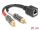 DELOCK Adapter RJ45 Buchse < 2 x Cinch Stecker schwarz 20 cm