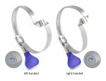 DeLOCK Schlauchschelle Edelstahl 400 mit Brücke rechtsgängig und Flügelmutter 50 - 65 mm 5 Stück