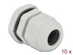 DeLOCK Kabelverschraubung PG13,5 10 Stück grau