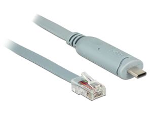 DELOCK Adapter USB2.0/C St > Seriell RS232 RJ45 St 5.0m grau