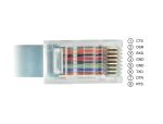 DELOCK Adapter USB2.0/C St > Seriell RS232 RJ45 St 5.0m grau