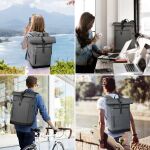 Inateck BP01003 Rucksack Reiserucksack Schwarz, Grau Polyester