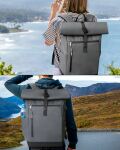 Inateck BP01003 Rucksack Reiserucksack Schwarz, Grau Polyester