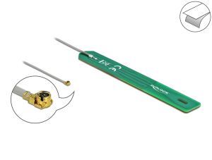 DeLOCK LPWAN Antenne 880 - 960 MHz I-PEX Inc., MHF® I Stecker 2 dBi 1.13 7,5 cm PCB intern Klebemontage