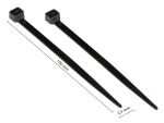Alcasa KAB-10S25 Kabelbinder Kabelbinder mit paralleler...