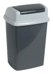 MAUL 9522487 Mülleimer 24 l Rechteckig Kunststoff, Polypropylen (PP) Dunkles Grau, Weiß