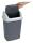 MAUL 9522487 Mülleimer 24 l Rechteckig Kunststoff, Polypropylen (PP) Dunkles Grau, Weiß
