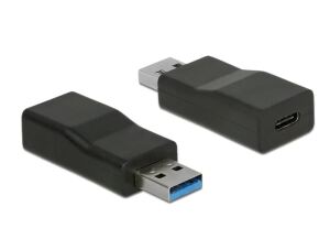 DeLOCK 65696 Kabeladapter USB 3.1 Gen 2 Type-A USB 3.1 Gen 2 Type-C Schwarz