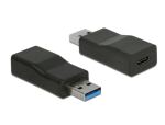 DeLOCK 65696 Kabeladapter USB 3.1 Gen 2 Type-A USB 3.1 Gen 2 Type-C Schwarz
