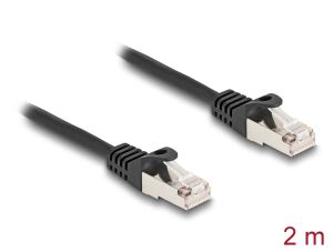 DELOCK Kabel RJ50 Stecker zu RJ50 Stecker S/FTP 2 m schwarz