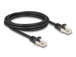 DELOCK Kabel RJ50 Stecker zu RJ50 Stecker S/FTP 2 m schwarz