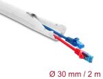 DELOCK Geflechtschlauch mit Reißverschluss 2 m x 30 mm weiß
