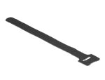 DELOCK Kabelbinder Klettverschluss 200mm 10Stk schwarz