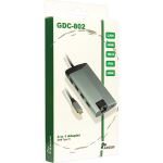 Inter-Tech GDC-802 Kabelgebunden USB 3.2 Gen 1 (3.1 Gen 1) Type-C Grau
