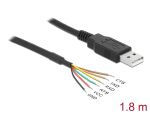 USB Kabel Delock A -> TTL6 seriell St/offene Kabelenden