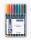 Staedtler 318 WP8 Permanent-Marker Schwarz, Blau, Braun, Grün, Orange, Rot, Violett, Gelb 8 Stück(e)
