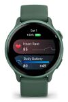 Garmin vívoactive 6 3,05 cm (1.2") AMOLED 42 mm Digital 390 x 390 Pixel Touchscreen Grün WLAN GPS