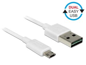 DeLOCK 84805 USB Kabel USB 2.0 0,2 m USB A Micro-USB B 0,48 Gbit/s Weiß