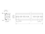 DELOCK Hutschiene 35 x 7,5 mm (10") Aluminium