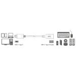 LogiLink USB C - USB A 0.15m USB Kabel USB 3.2 Gen 2 (3.1 Gen 2) 0,15 m Schwarz