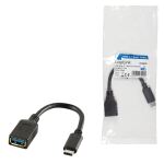 LogiLink USB C - USB A 0.15m USB Kabel USB 3.2 Gen 2 (3.1 Gen 2) 0,15 m Schwarz