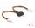 DELOCK Kabel Power SATA 15 Pin St > 2x Floppy 4 Pin Bu 15cm