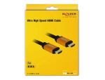 DeLOCK 85729 HDMI-Kabel 2 m HDMI Typ A (Standard) Schwarz, Gold