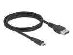 DeLOCK Bidirektionales USB Type-C zu DisplayPort Kabel (DP Alt Mode) 8K 60 Hz 1,5 m DP 8K zertifiziert