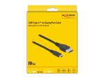 DeLOCK Bidirektionales USB Type-C zu DisplayPort Kabel (DP Alt Mode) 8K 60 Hz 1,5 m DP 8K zertifiziert