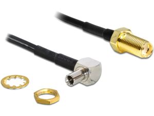 DeLOCK 88487 Koaxialkabel 0,17 m TS-9 SMA Schwarz