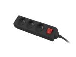 Lanberg PS1-03E-0150-BK Verlängerungskabel 1,5 m 3...