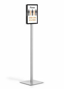Durable INFO STAND BASIC A4 1 ST 501257 (501257) Informationsstand Metall, Kunststoff Grau