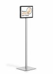 Durable INFO STAND BASIC A4 1 ST 501257 (501257) Informationsstand Metall, Kunststoff Grau