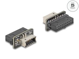 DELOCK USB 5 Gbps Adapter Pfostenbuchse > intern Typ-E Key A