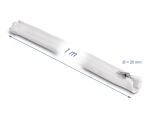 DeLOCK Geflechtschlauch mit Reißverschluss hitzebeständig 1 m x 20 mm weiß