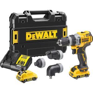 DEWALT Akku-Bohrschrauber, 4 Köpfe, 12 Volt
