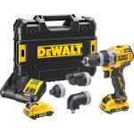 DEWALT Akku-Bohrschrauber, 4 Köpfe, 12 Volt